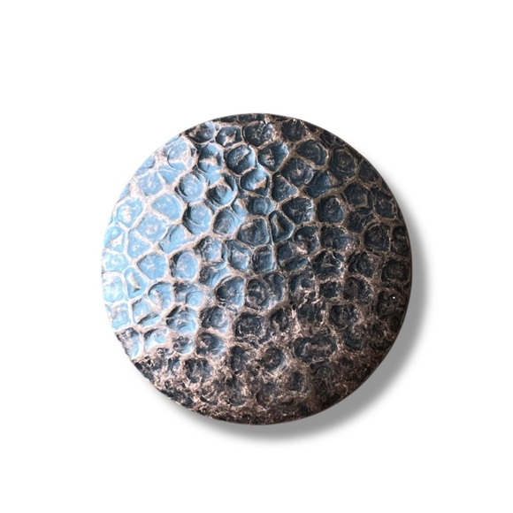 Hammered Copper Disc Scarf Clip - Picture 1 of 6